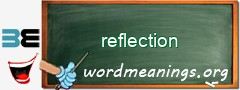 WordMeaning blackboard for reflection